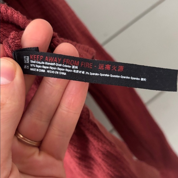 Free People Movement Waffle Knit Half-Zip Pullover — XS - Picture 5 of 6